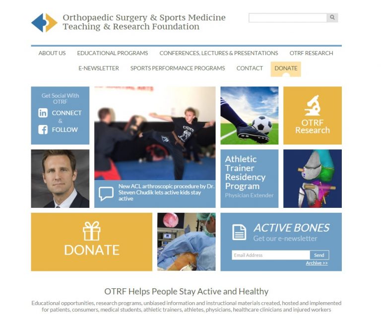 Orthopaedic Surgery and Sports Medicine Teaching and Research Foundation launches new website