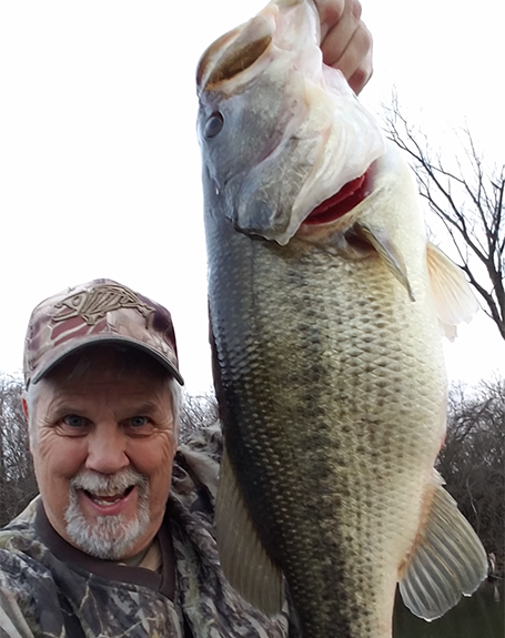 Kmoch “nets” six largemouth bass first day fishing just five months after rotator cuff repair surgery