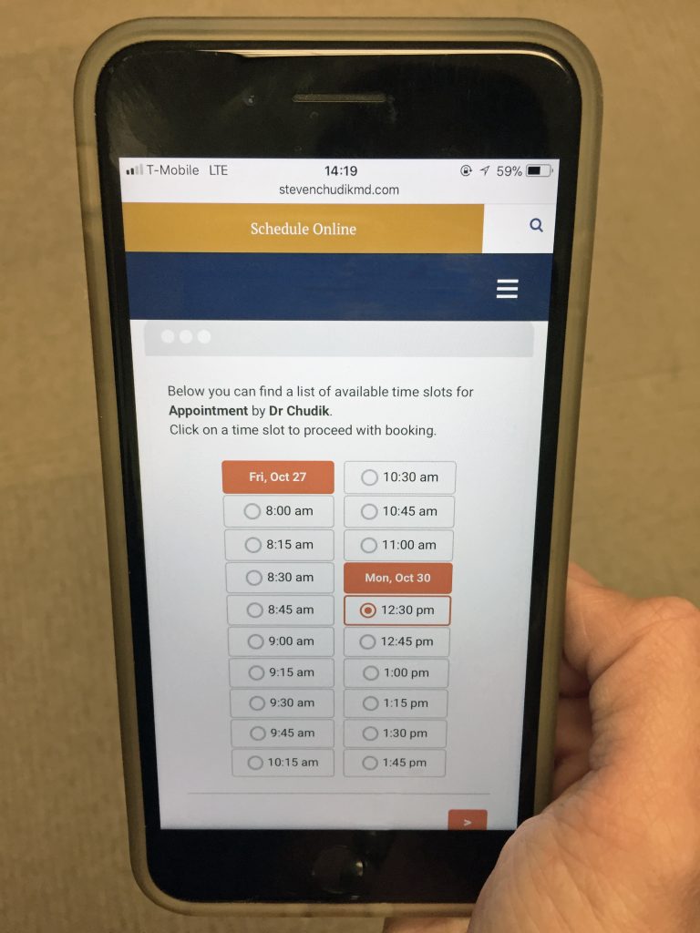 Online appointment scheduling is easy, convenient anytime on any device