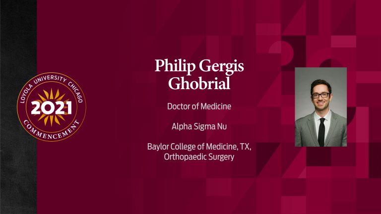 Congratulations Philip Ghobrial, MD