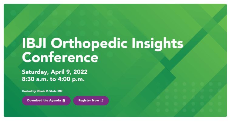 Dr. Steven Chudik to present at IBJI Orthopaedic Insights Conference
